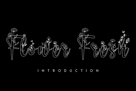 Discover the Elegance of Flower Fresh: A Magical Display Font