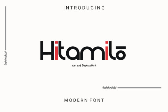 Hitamilo: A Simple and Versatile Display Font for Modern Design