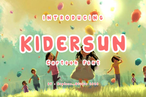 Kidersun: A Sweet and Quirky Display Font for Stunning Designs