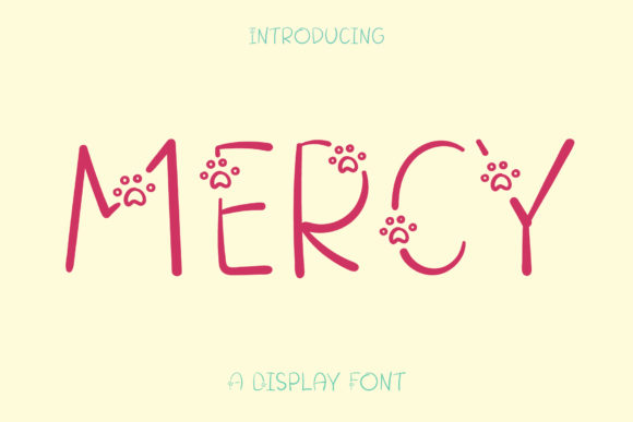 Mercy: A Sweet and Simple Display Font for Modern Creativity