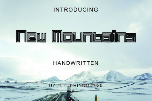 New Mountains: A Bold Display Font for Creative Expression