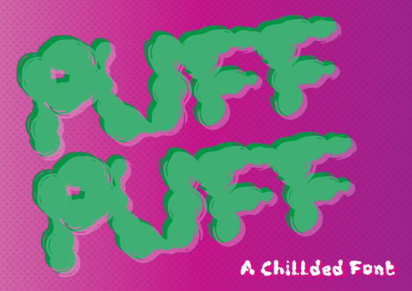 Puff Puff: A Fluffy and Fun Display Font for Creative Projects
