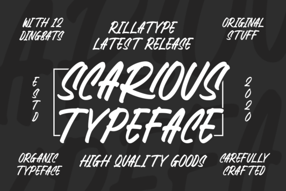 Scarious Typeface: A Creative Tool for Modern Designers and Content Creators