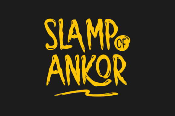 Slamp of Ankor: A Bold Display Font for Modern Creativity