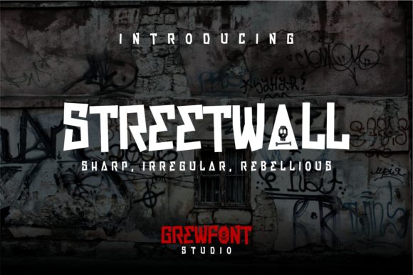 Streetwall: A Bold Display Font for Creative Expression